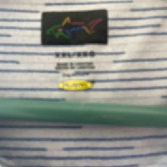 Lot of 3 Greg Norman Collection Gray and blue Polo Shirt Striped - Picture 6 of 12